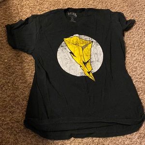 Men’s XL power rangers black t shirt
